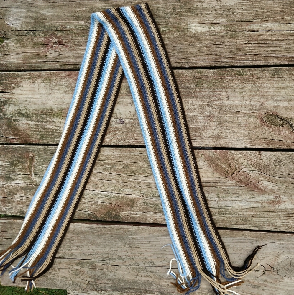 Vintage striped scarf